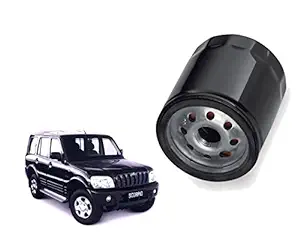 Auto Spare World Engine Oil Filter Compatible With Mahindra Scorpio 2002-2006 Petrol Set of 1 Pcs.