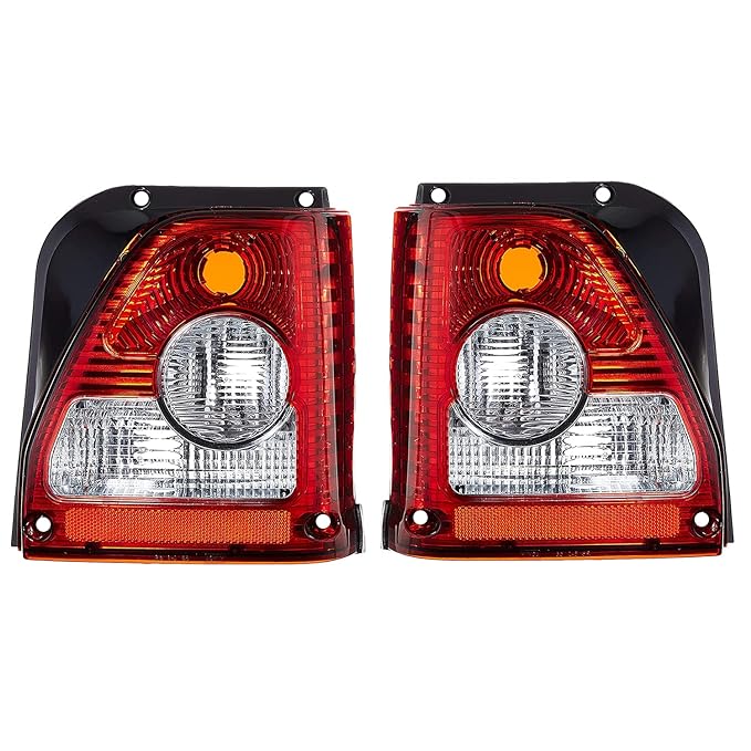 ALL PARTS SOURCE Tail Light/Tail Lamp/Back Side Light/Turn Signal Indicator Assembly Easy To Fit Suitable For Maruti Car 800 Type 3 (2005-2014) Set Of 2 Pcs (Lh+Rh), Halogen