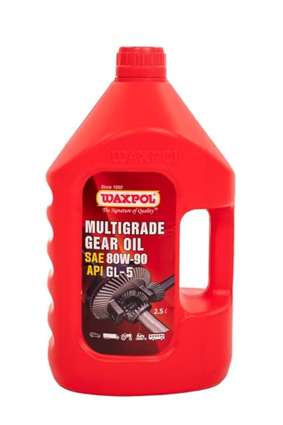 Waxpol Multi Grade Gear Oil 80W 90-2.5L For Cars, 2-Wheelers, HCVs, LCVs, Jeeps, Tractors, Heavy Industrial Equipment