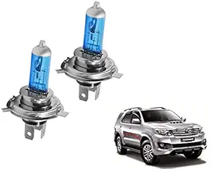 WolkomHome Car H4 halogen headlight bulb 12V 130/100W 5000K Cool Blue Headlights Lamp Light Bulb Replacement for Toyota Fortuner