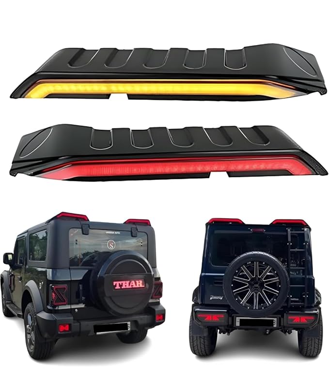 TRENDWALA Stylish Spoiler Type LED Lights, Roof Lights for Mahindra Thar & Suzuki Jimmy 2020, Matrix Function, ABS Quality DRL Type Indicator Lights